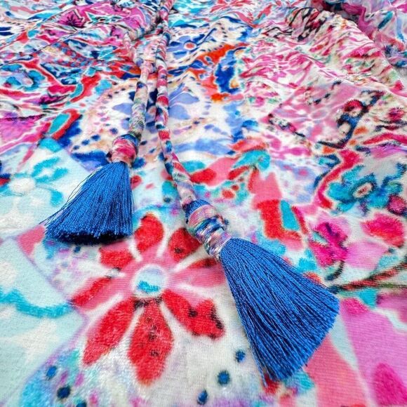 Tolani Alessia Floral Velvet Tunic NEW - Picture 6 of 10